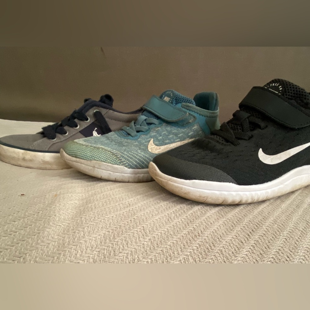 Size 1 Bundle of 3 Pairs Boys Sneakers